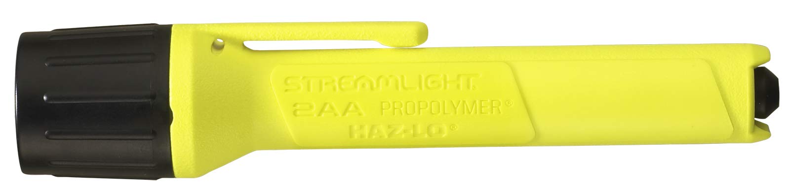 Streamlight 67101 2AA ProPolymer 65-Lumen HAZ-LO Intrinsically Safe, Waterproof, Alkaline Battery Powered LED Flashlight – Yellow