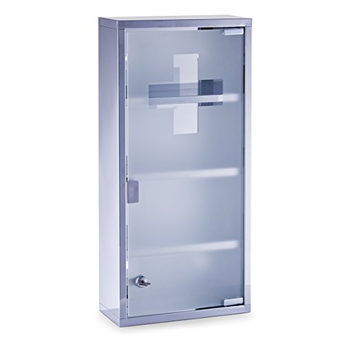 Zeller 18112 Medicine Cabinet 27 x 12 x 57 Stainless Steel