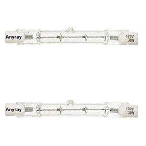 Anyray® A1838Y (2)-Pack J Type 120 Volt 250 Watt T3 78MM Short R7S DE Clear 250W