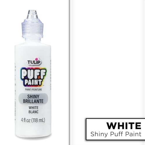 Tulip Puff Paint Slick White 4 Fl Oz (Pack of 1)