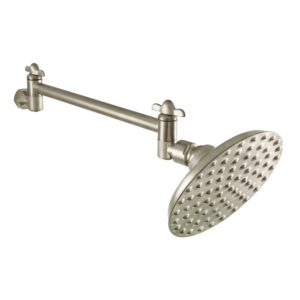 5.5" large volume control shower head finish: satin nickel