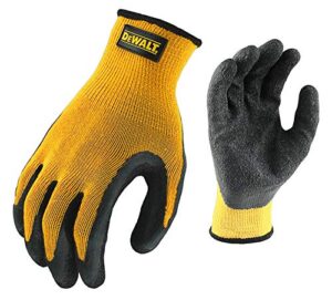 dewalt dpg70l-3pk coated gripper gloves, large, 3-pack