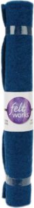 dimensions needle felting flat felt navy blue roll wool, 12'' x 12''.