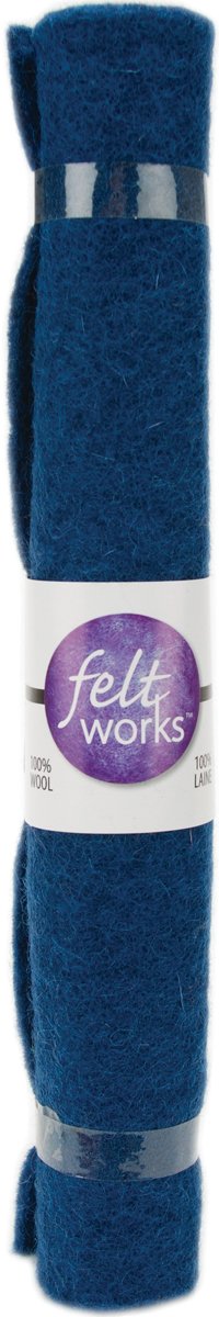 Dimensions Needle Felting Flat Felt Navy Blue Roll Wool, 12'' x 12''.