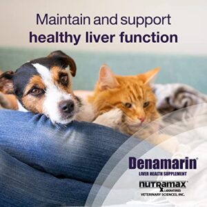 Nutramax Denamarin Liver Health Supplement for Small Dogs and Cats - with S-Adenosylmethionine (Same) and Silybin, 30 Tablets