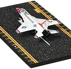 Hot Wings F-16 Thunderbird with Connectible Runway,Red/White/Blue