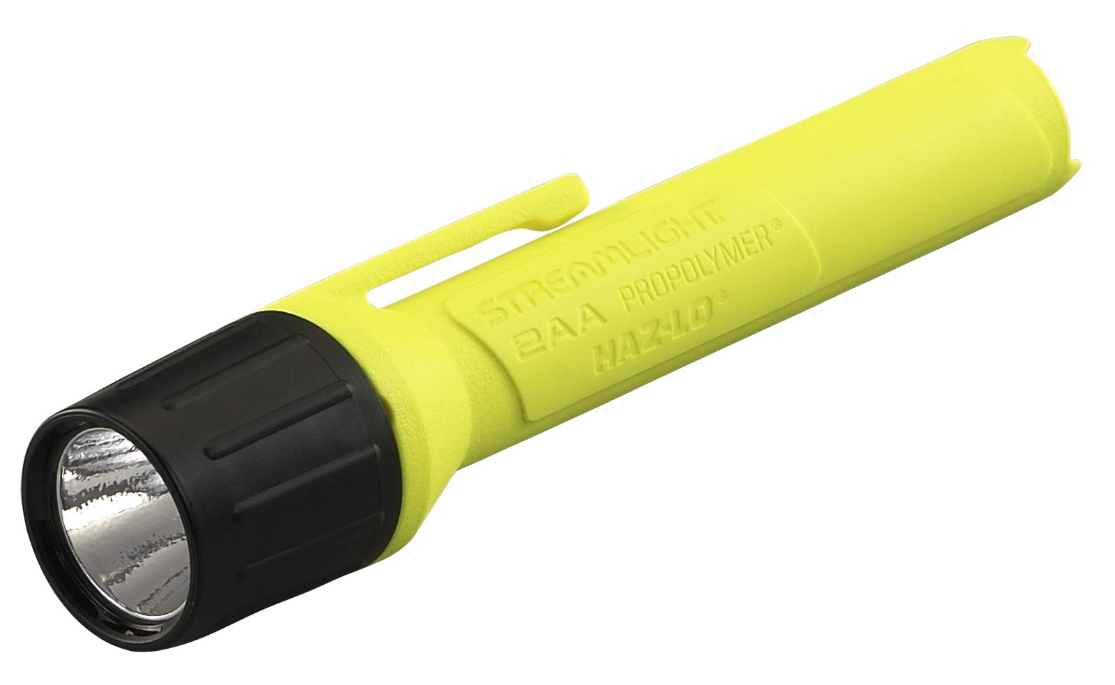 Streamlight 67101 2AA ProPolymer 65-Lumen HAZ-LO Intrinsically Safe, Waterproof, Alkaline Battery Powered LED Flashlight – Yellow