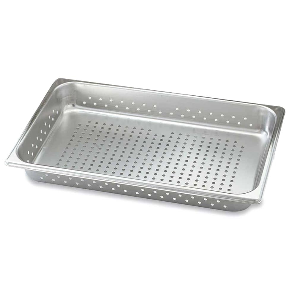 Vollrath 30023 Super Pan V Full Size x 2.5 D Perforated Food Pan