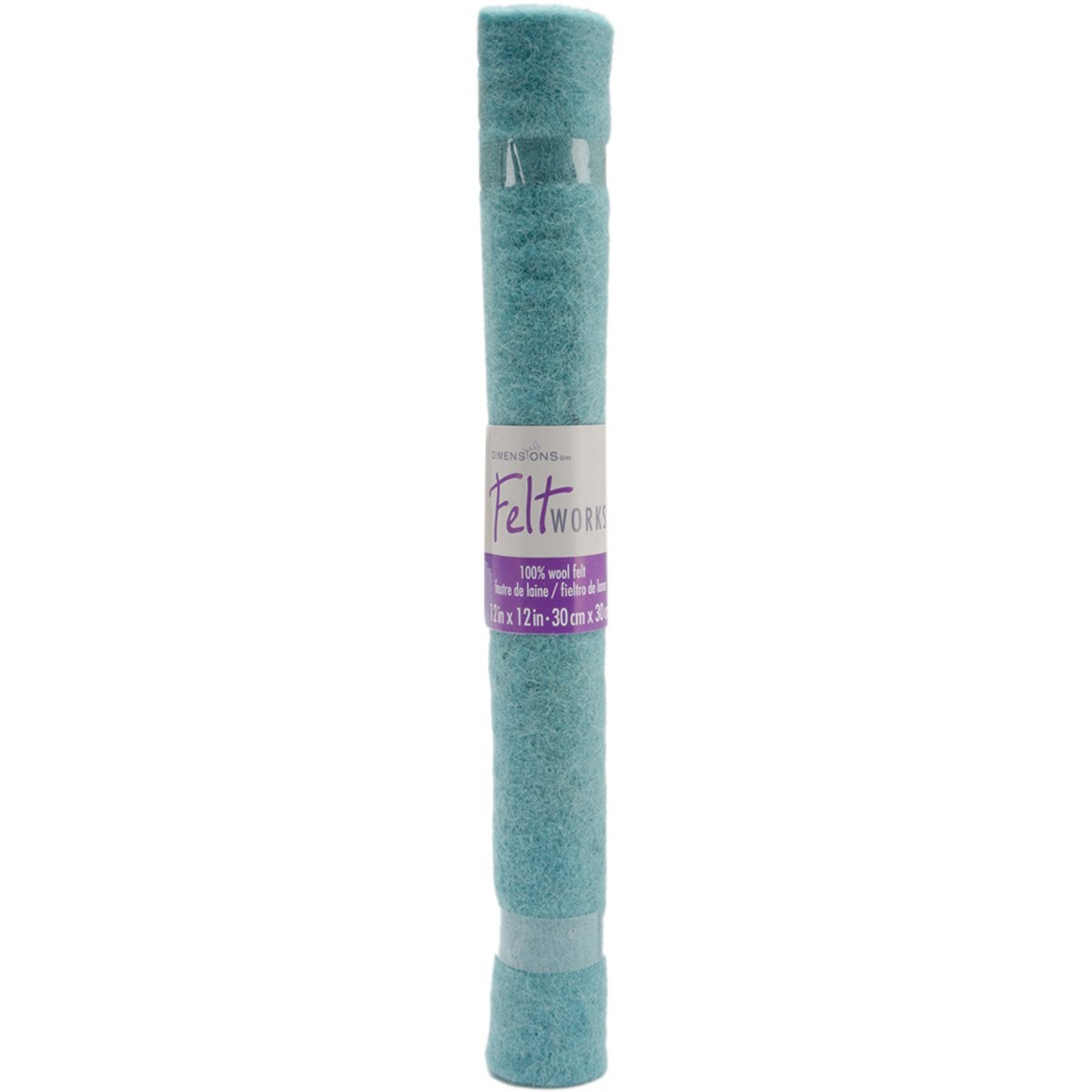 Dimensions Needle Felting Flat Felt Baby Blue Roll Wool, 12'' x 12''.