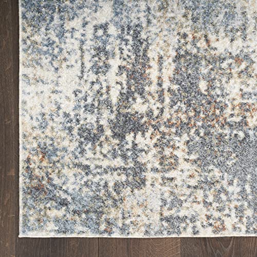 Nourison Astra Machine Washable Abstract Multicolor 2'2" x 4' Area Rug, Easy -Cleaning, Non Shedding, Bed Room, Living Room, Dining Room, Kitchen (2x4)