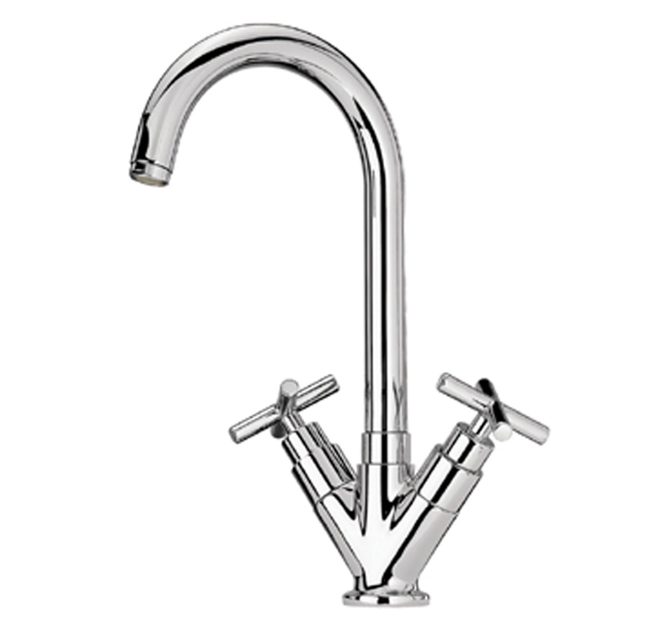 Whitehaus Collection WHLX79572-C Luxe Bath Faucet, Polished Chrome