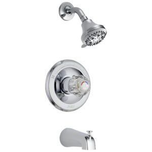 delta faucet t13422 classic tub & shower, 10.00 x 7.00 x 10.00 inches, chrome