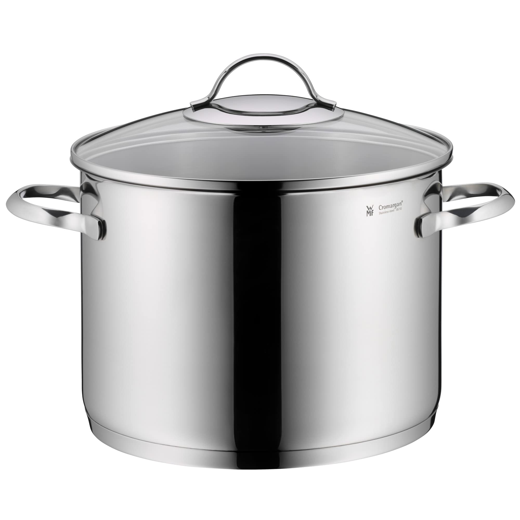 WMF Stock Pot Ø 24 cm Approx. 8.8L Provence Plus Pouring Rim Glass Lid Cromargan Stainless Steel Polished Suitable for Induction Hobs Dishwasher-Safe