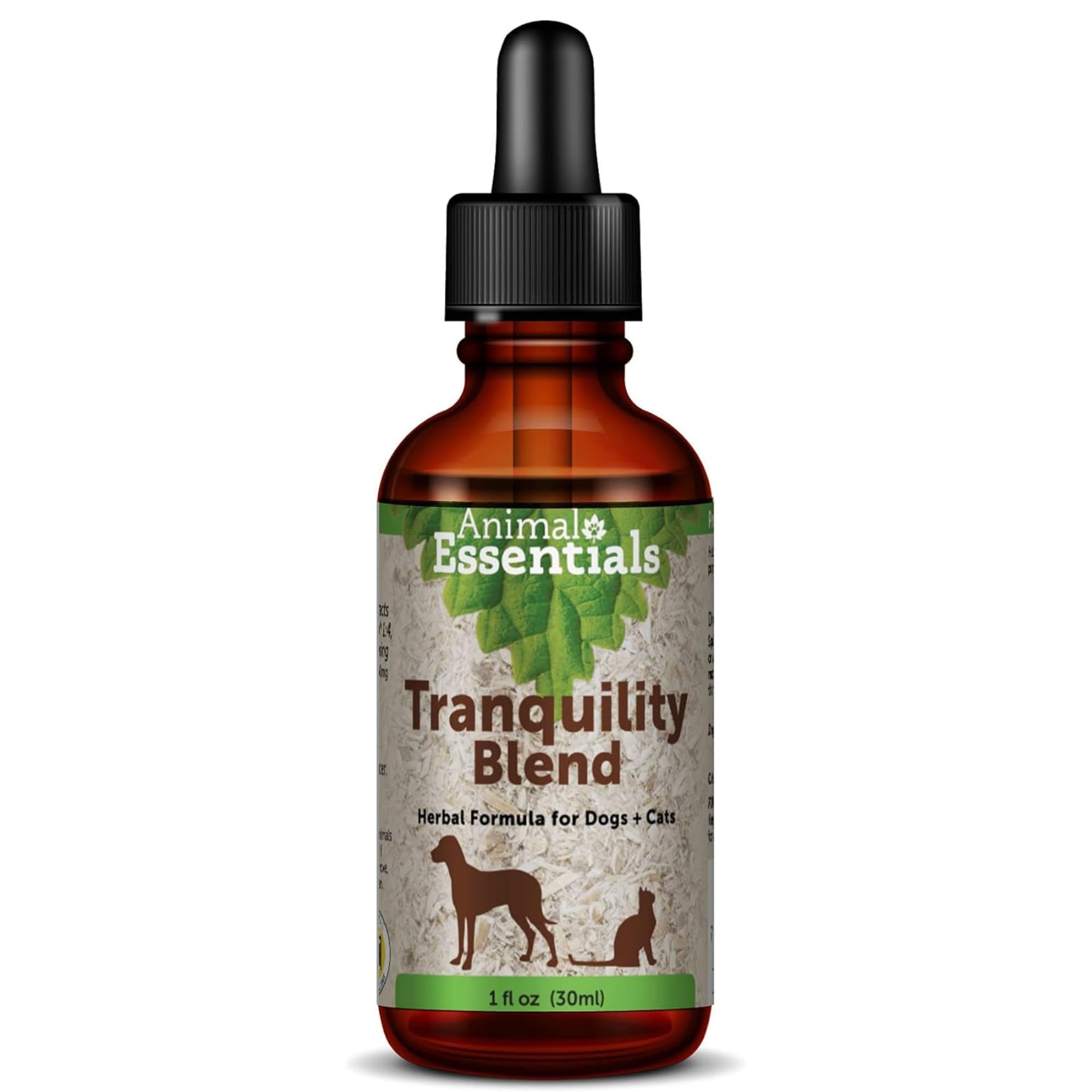 Animal Essentials Tranquility Blend Herbal Formula for Dogs & Cats, 1 fl oz - Made in USA, Calming Supplement, Anxiety Relief