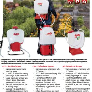 Solo 416-Li Battery-Powered Backpack Sprayer