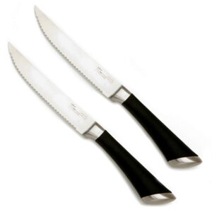 norpro kleve stainless steel 5-inch steak knives, 2 piece set