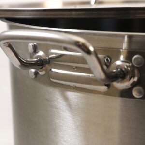 ExcelSteel Heavy Duty Stainless Steel Stock Pot with Lid, 35 quarts, Silver