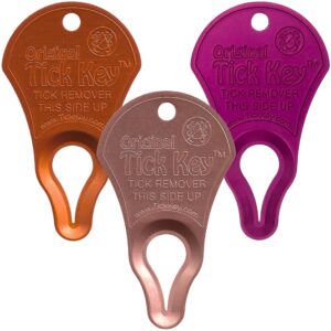 original tick key for tick removal 3 pack (multi color)