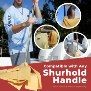 Shurhold 117 Deluxe Water Sprite Mop, Highly Absorbent Dry Mop, 1 3/8in PVA Strips