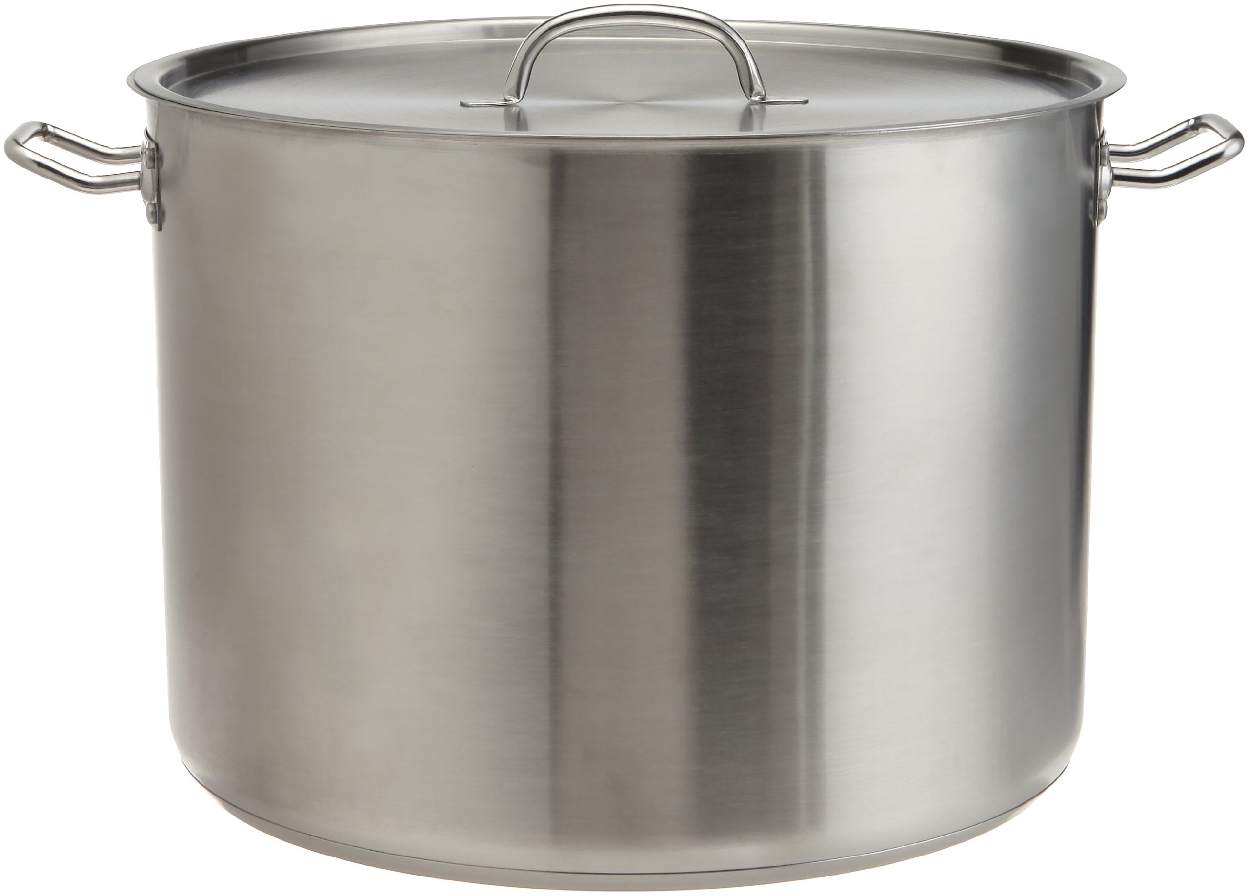 ExcelSteel Heavy Duty Stainless Steel Stock Pot with Lid, 35 quarts, Silver