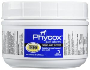 phycox canine joint support soft chews, 60 count