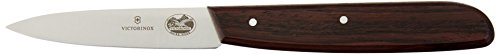 Victorinox 3.25 Inch Rosewood Paring Knife with Straight Edge, Spear Point, Large Handle