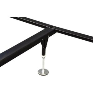 Hollywood Bed Frames Hook in Bed Rail with Center Support/Crossarms/2 Legs/Adjustable Glides, 82-Inch, Queen/Eastern King