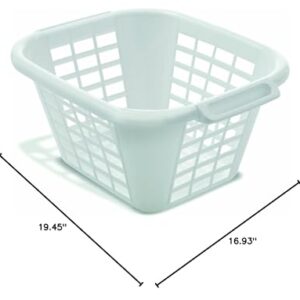 ADDIS 505976 24 Litre Square Laundry Basket, White