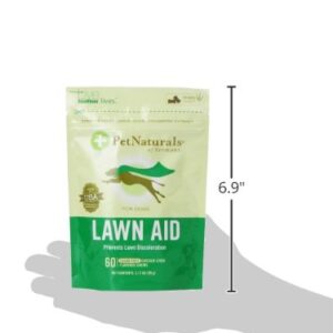 Pet Naturals Lawn Aid Dog Urine Neutralizer for Lawn - 60 Chicken-Flavored Chews - Healthy Dog Treats for PH Balance in Urine Maintain Green Grass and Support Bladder & Urinary Tract Health​