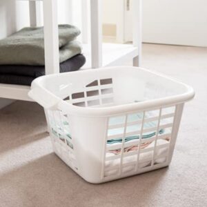 ADDIS 505976 24 Litre Square Laundry Basket, White