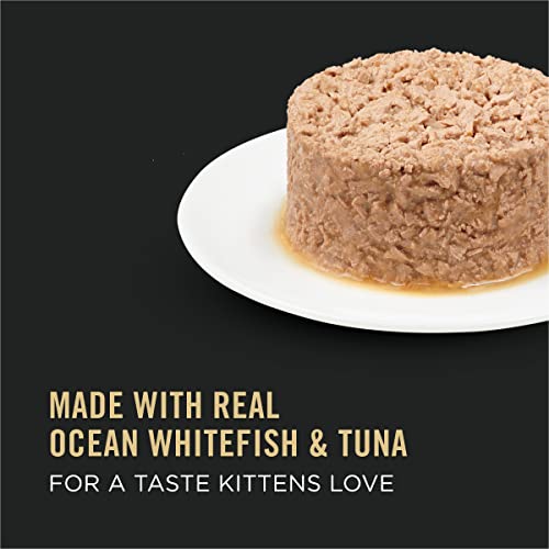 Purina Pro Plan Wet Kitten Food, Flaked Ocean Whitefish and Tuna Entree - (Pack of 24) 3 oz. Pull-Top Cans