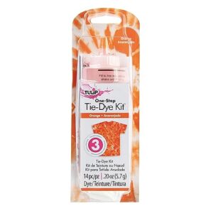 tulip one-step tie-dye kit, vibrant colors for fabric 4 fl oz, orange