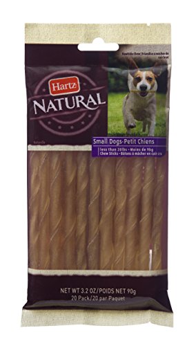 Hartz Natural Beefhide Twist Mini Dog Chews - Small, 20 Pack