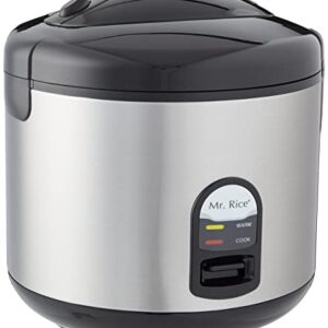 10 Cups Rice Cooker with Stainless Body