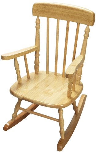 Gift Mark Children's Spindle Rocking Chair, Natural