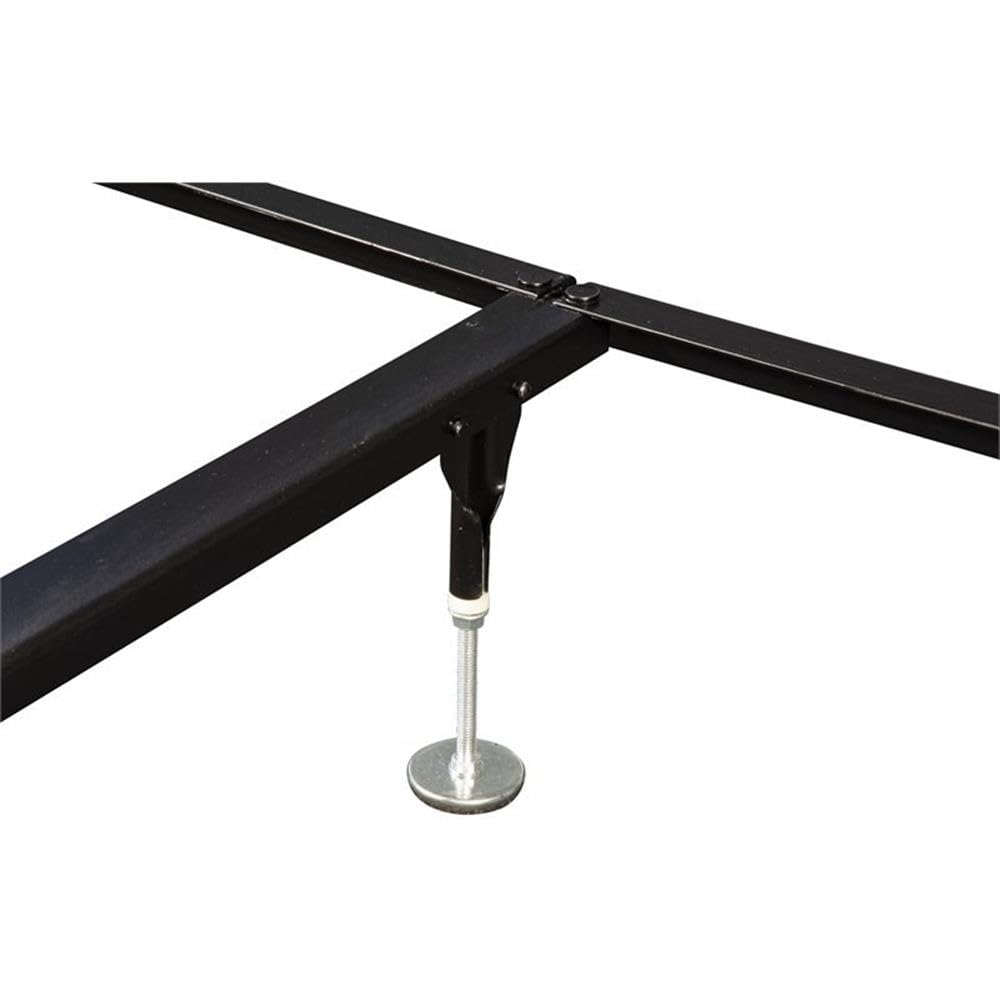 Hollywood Bed Frames Bolt on Bed Rail with Center Support/Crossarms/2 Legs/Adjustable Glides, 82-Inch, Queen/Eastern King