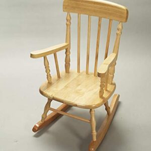 Gift Mark Children's Spindle Rocking Chair, Natural