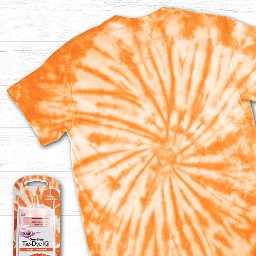 Tulip One-Step Tie-Dye Kit, Vibrant Colors for Fabric 4 fl oz, Orange