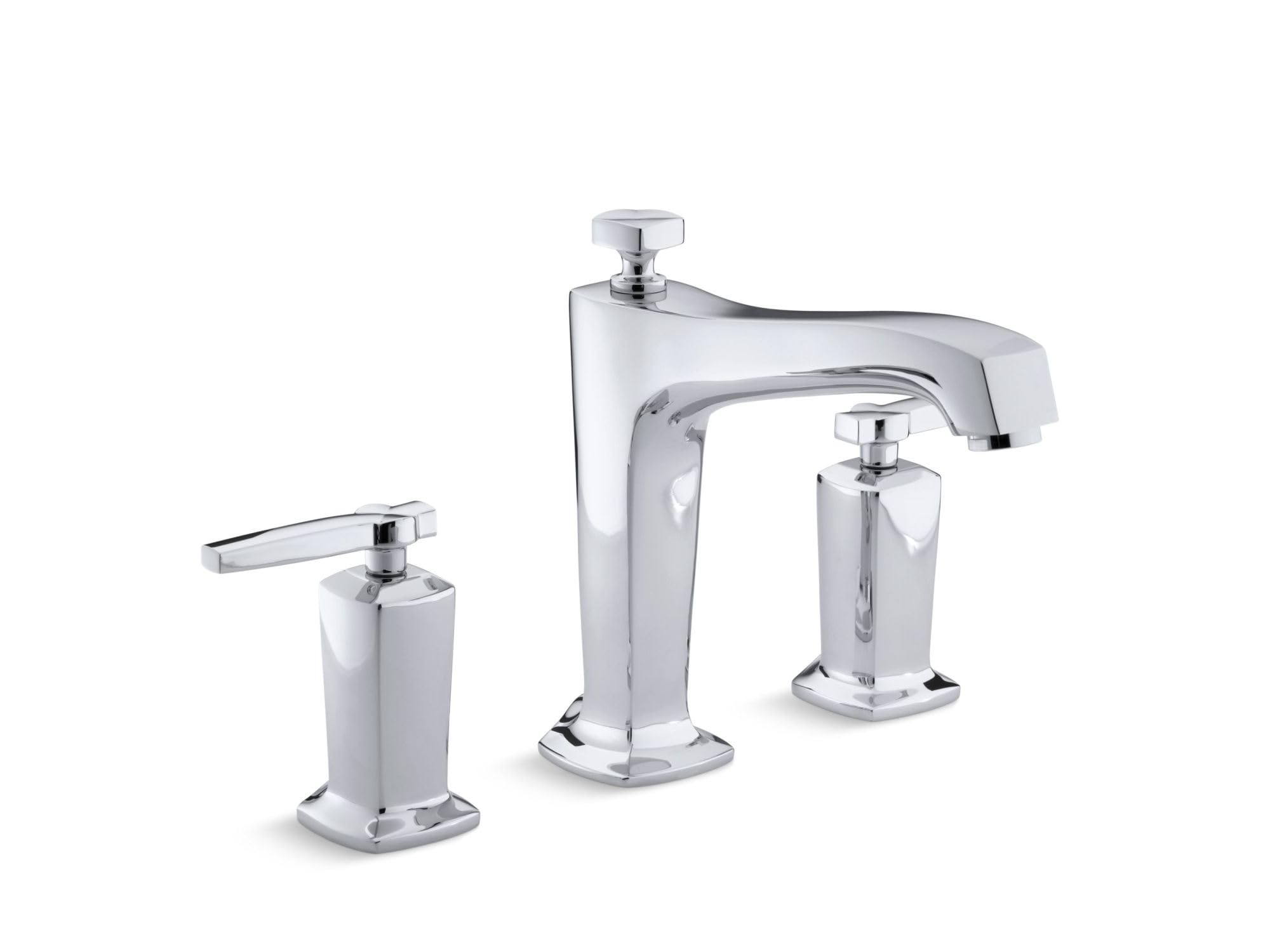 KOHLER Margaux® Deck-mount bath faucet trim for high-flow valve with diverter spout and lever handles, valve not included