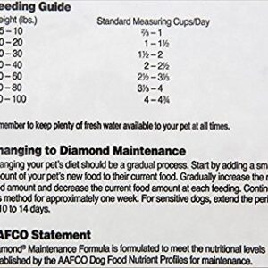 Diamond Premium Adult Dry Dog Food Maintenance Formula is a Complete and Balanced Diet Protein, Probiotics, and Healthy Fats That Provide High Nutritional Value in Adult Dogs 20lb