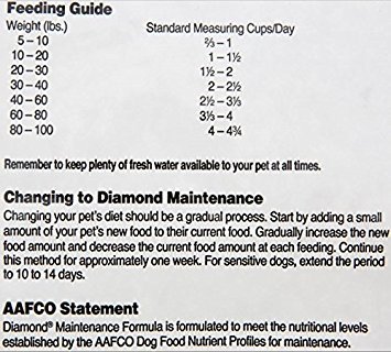 Diamond Premium Adult Dry Dog Food Maintenance Formula is a Complete and Balanced Diet Protein, Probiotics, and Healthy Fats That Provide High Nutritional Value in Adult Dogs 20lb