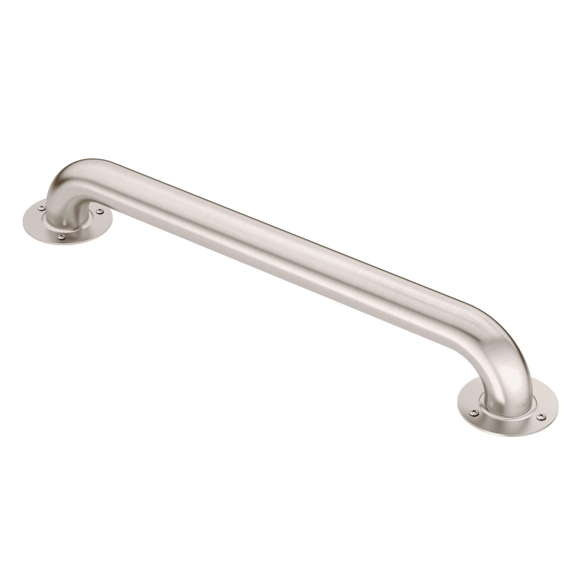 Moen LR7518 Bathroom Safety 18-Inch Stainless Steel Bathroom Grab Bar with Exposed Screws, Stainless