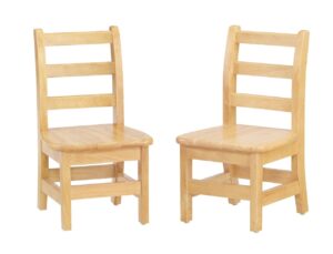 jonti-craft kydz ladder back chair pair, 14" height