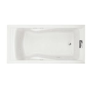 american standard 7236v.020 evolution 6-feet by 32-inch deep soak whirlpool bath tub with hydro massage system i, white