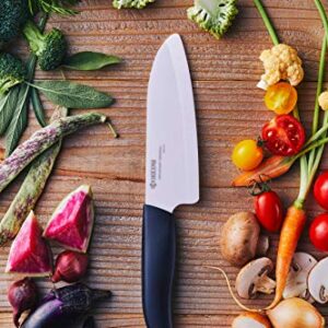 Kyocera Revolution Mini Santoku, 4-inch: White 5.5"