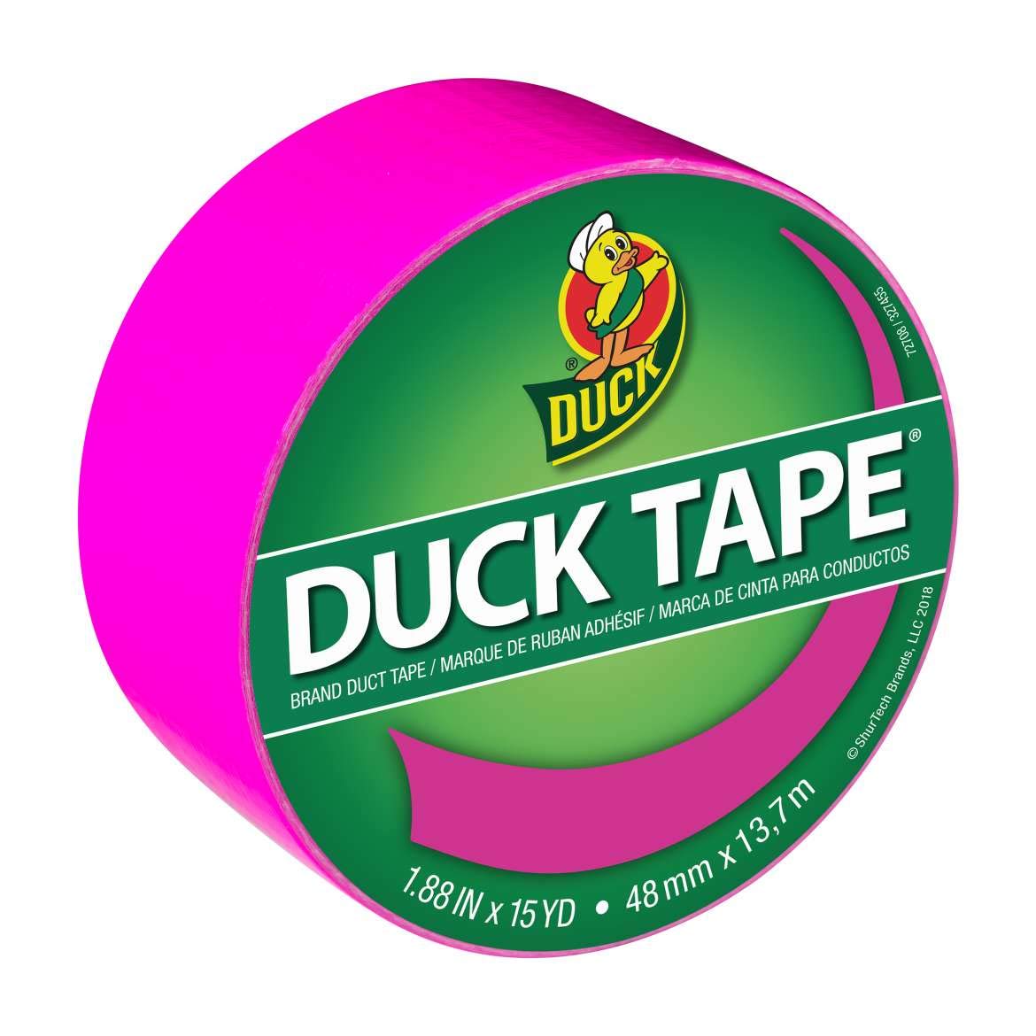 Duck Brand Color Duct Tape: 1.88 in. x 15 yds. (Atomic Yellow)