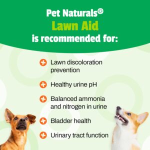 Pet Naturals Lawn Aid Dog Urine Neutralizer for Lawn - 60 Chicken-Flavored Chews - Healthy Dog Treats for PH Balance in Urine Maintain Green Grass and Support Bladder & Urinary Tract Health​