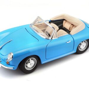 Bburago 1:18 Scale 1961 Porsche 356B Cabriolet Diecast Vehicle (Colors May Vary)