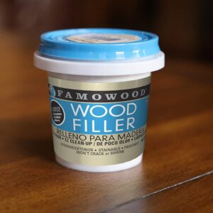 FamoWood 40022126 Latex Wood Filler - Pint, Natural, 24 oz.