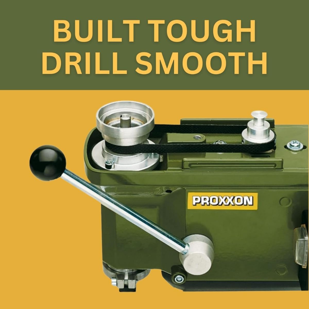 PROXXON Precision Bench Drill Press - Micro Hole Capability, Adjustable Depth & Table, 3-Speed Selection - TBM 115